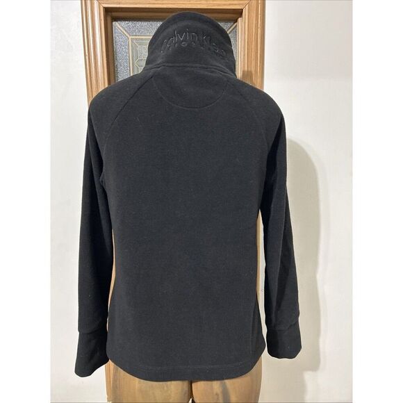 Calvin Klein Performance Jacket Women’s M Black Funnel Neck Headphone - Picture 2 of 6